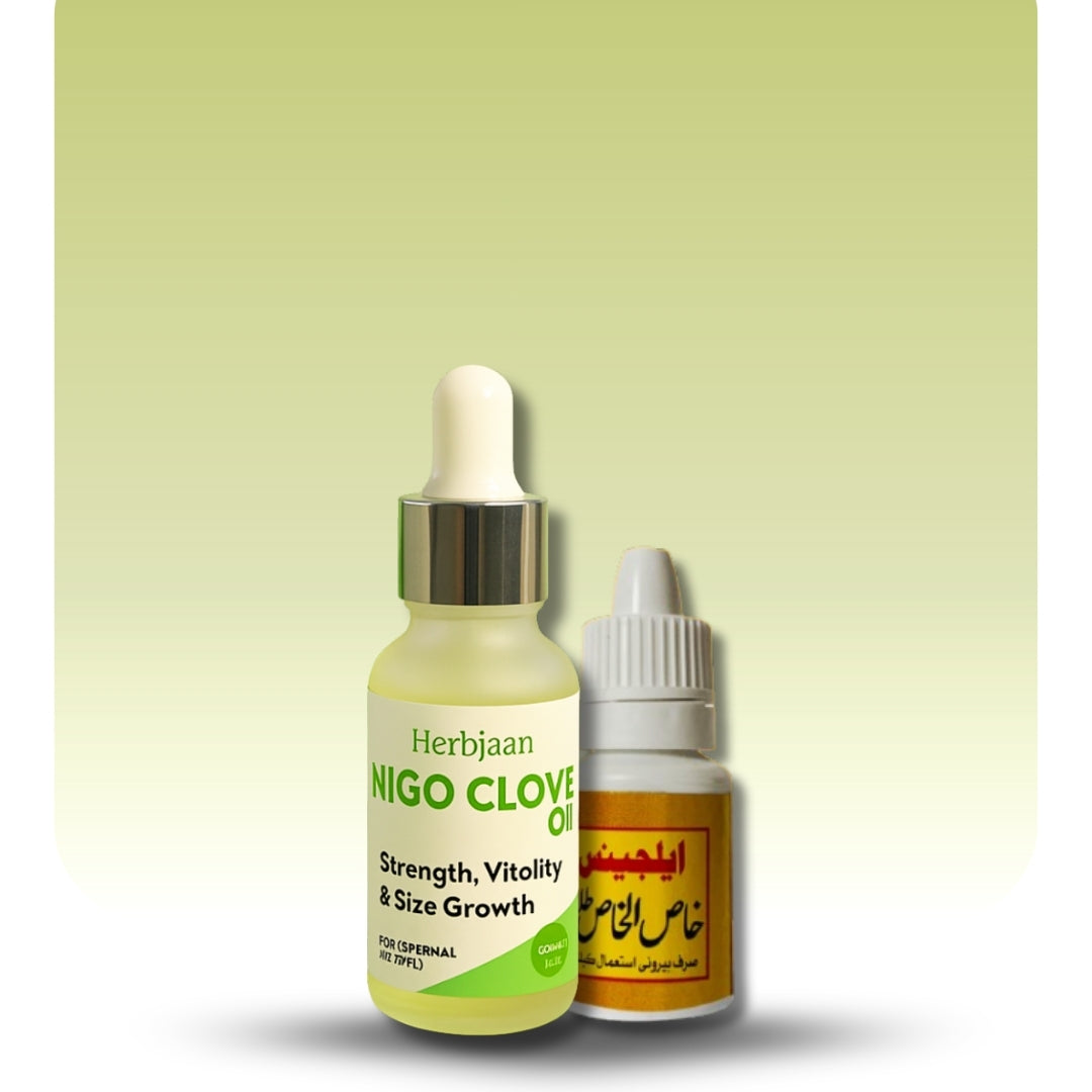 Herb Jaan Vitality Oil Set (Nigo + Alginis) for thickness and strenght
